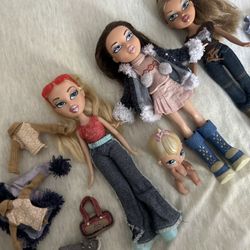 Bratz Vintage Doll Lot MGA 2001 With Outfit And Shoes On