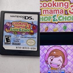 Cooking Mama 3: Shop & Chop Nintendo DS Cartridge Only Tested & Working