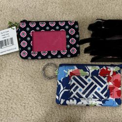 New Vera Bradley zip ID cases- 3 total 