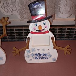 3/$10 🌟 Lowe's Kids Workshop Project Snowman Frame 