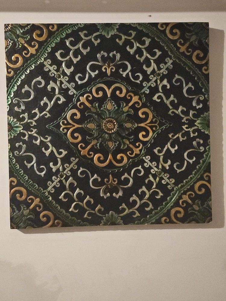 Pottery Barn 3D Metallic Wall Decor