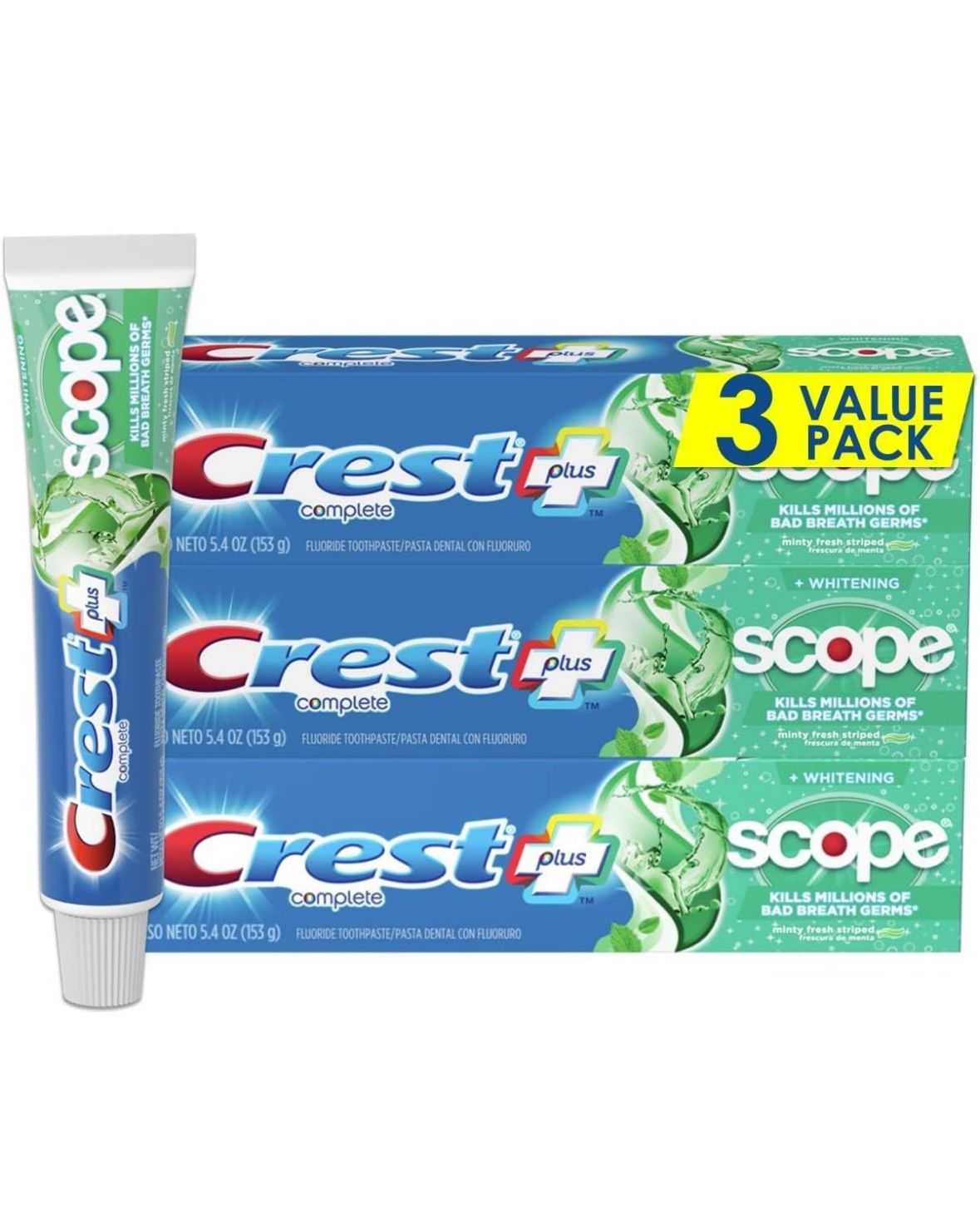 Crest Toothpaste- 3 Tubes 