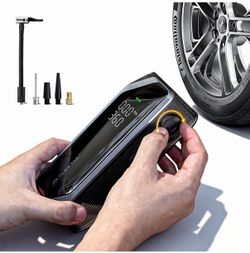 Portable Tire Inflator, Rechargeable Electric Air Pump