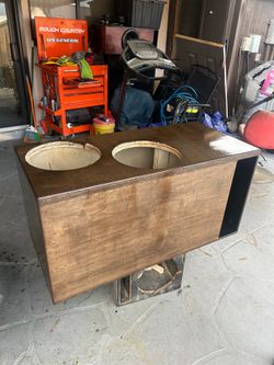 Custom made sub box built to specs for Audiopipe 5 Stack 15” Tuned to 28hz