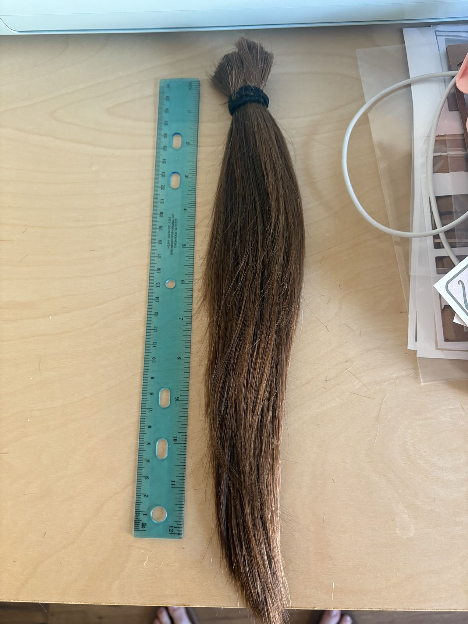 13-14 Inch Virgin Brown Hair