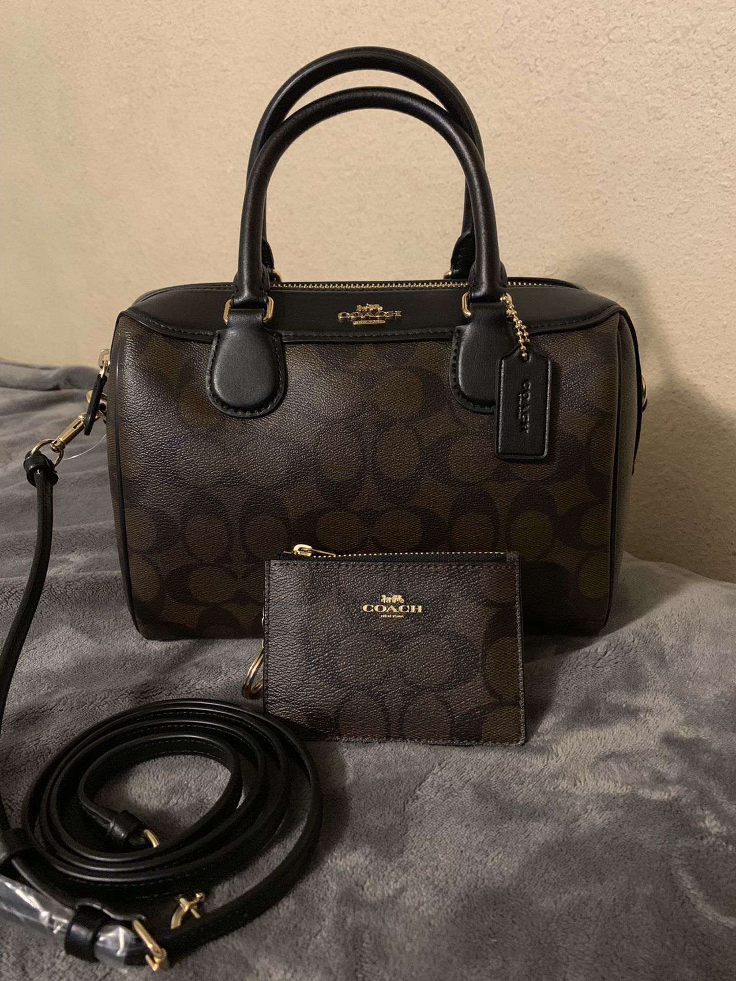 Coach Bennet Satchel with Matching id Wallet