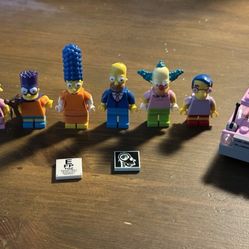 Lego Simpsons Minifigures Lot Bart Homer Marge Lisa Milhouse Krusty