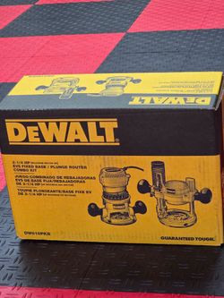 Brand New DEWALT 1/4-in and 1/2-in 2.25 -HP Variable Speed Combo Fixed/ Plunge Router