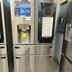 LG 30 Cu Ft Refrigerator 4 Door With Full Convert Drawer 