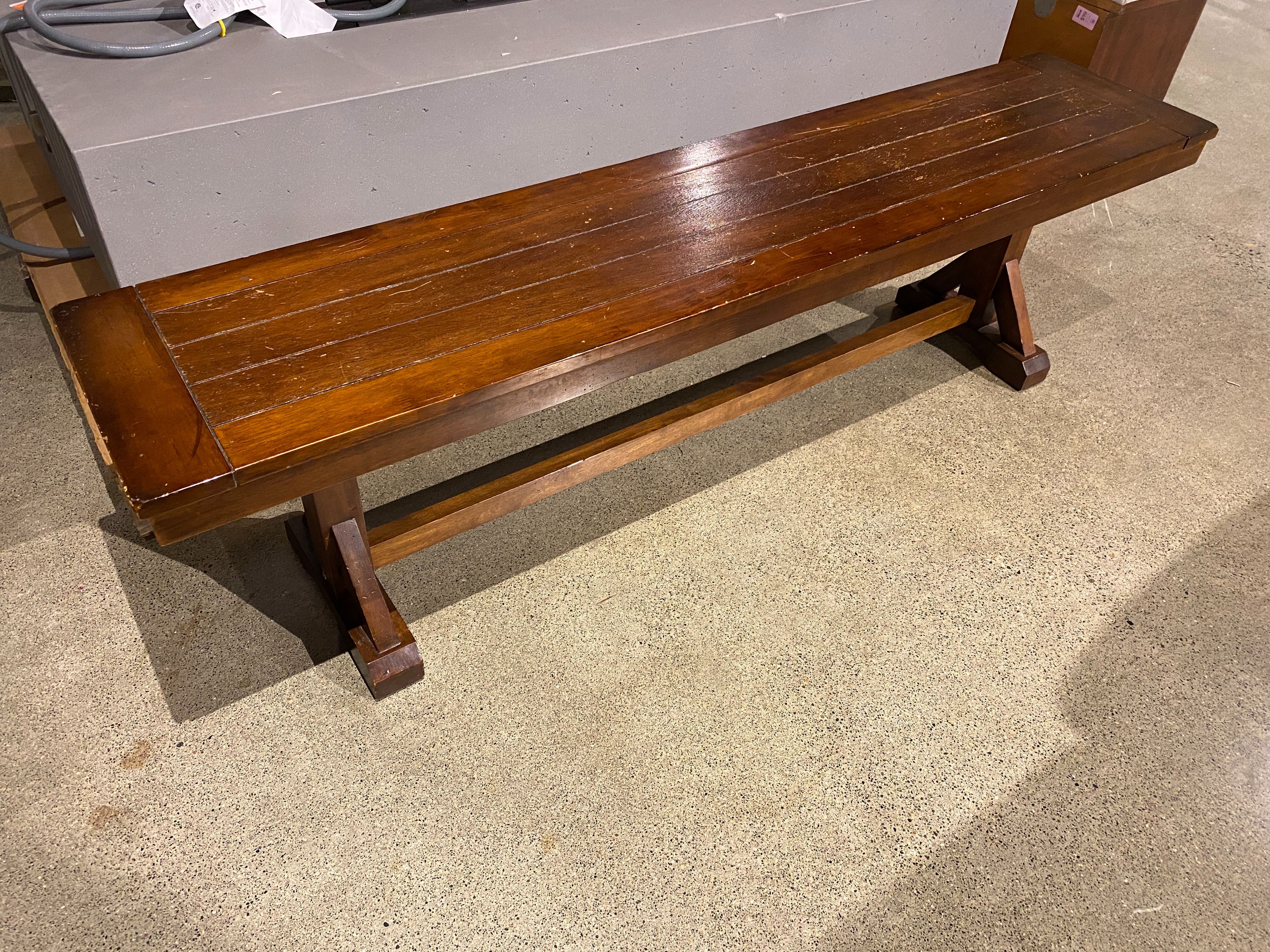 Farmhouse Style Wooden Bench