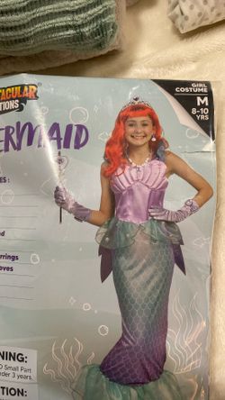 Mermaid Princess Costume - Med (8-10)