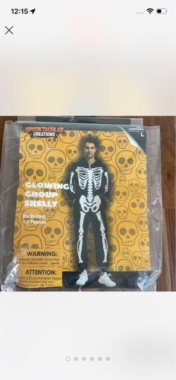 Halloween skeleton Pajamas Size L