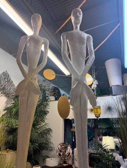 Modern 7FT Fiberglass Art Sculptures - Gallery Style