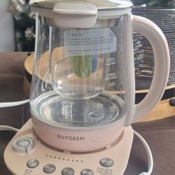 BUYDEEM Pink Electric Kettle For Tea, Soup, Yogurt