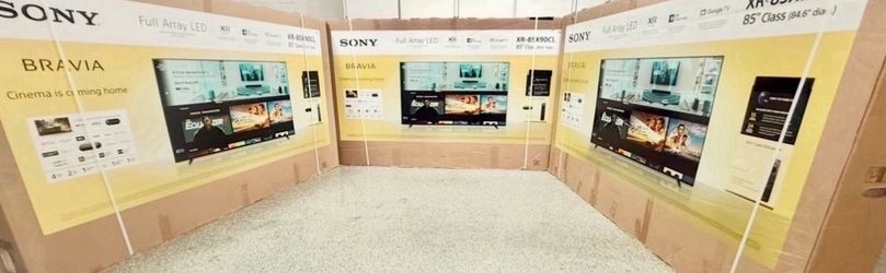 85 TV Sony smart 4K HDTV 120 Hz full array LED TV $55 down on financing for delivery six month warranty