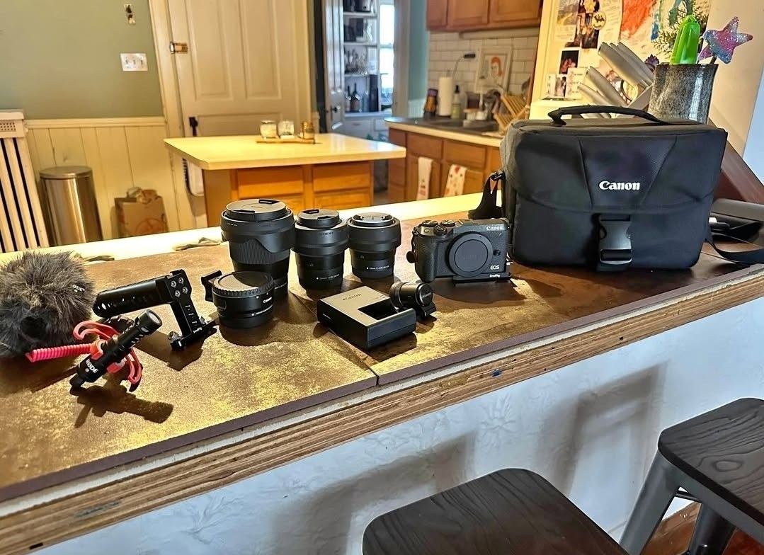 Canon EOS M6ii + Sigma Lens
Trio + Accesories