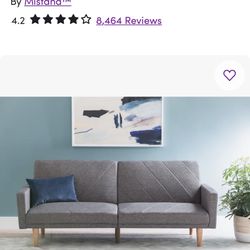 Adria Twin 78.5'' Upholstered Convertible Sofa