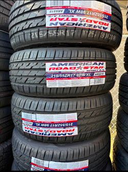 🎖️215 55 17 American Tires Con 50,000 millas de Garantía