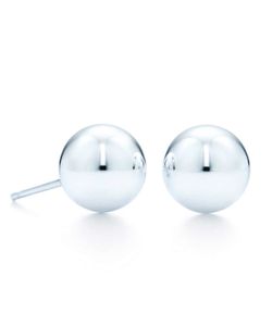 tiffany silver ball earrings