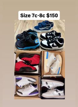 Jordan’s Nikes vans kids shoes & baby size 7c 8c