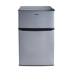 Galanz 3.1 Cu Ft Mini Fridge with Freezer – Stainless Steell