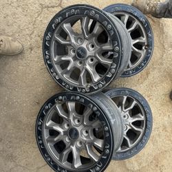 5 mopar 17” bead lock rims jeep 