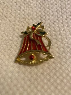 Vintage Christmas Bell Pin