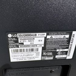 Lg 55” tv