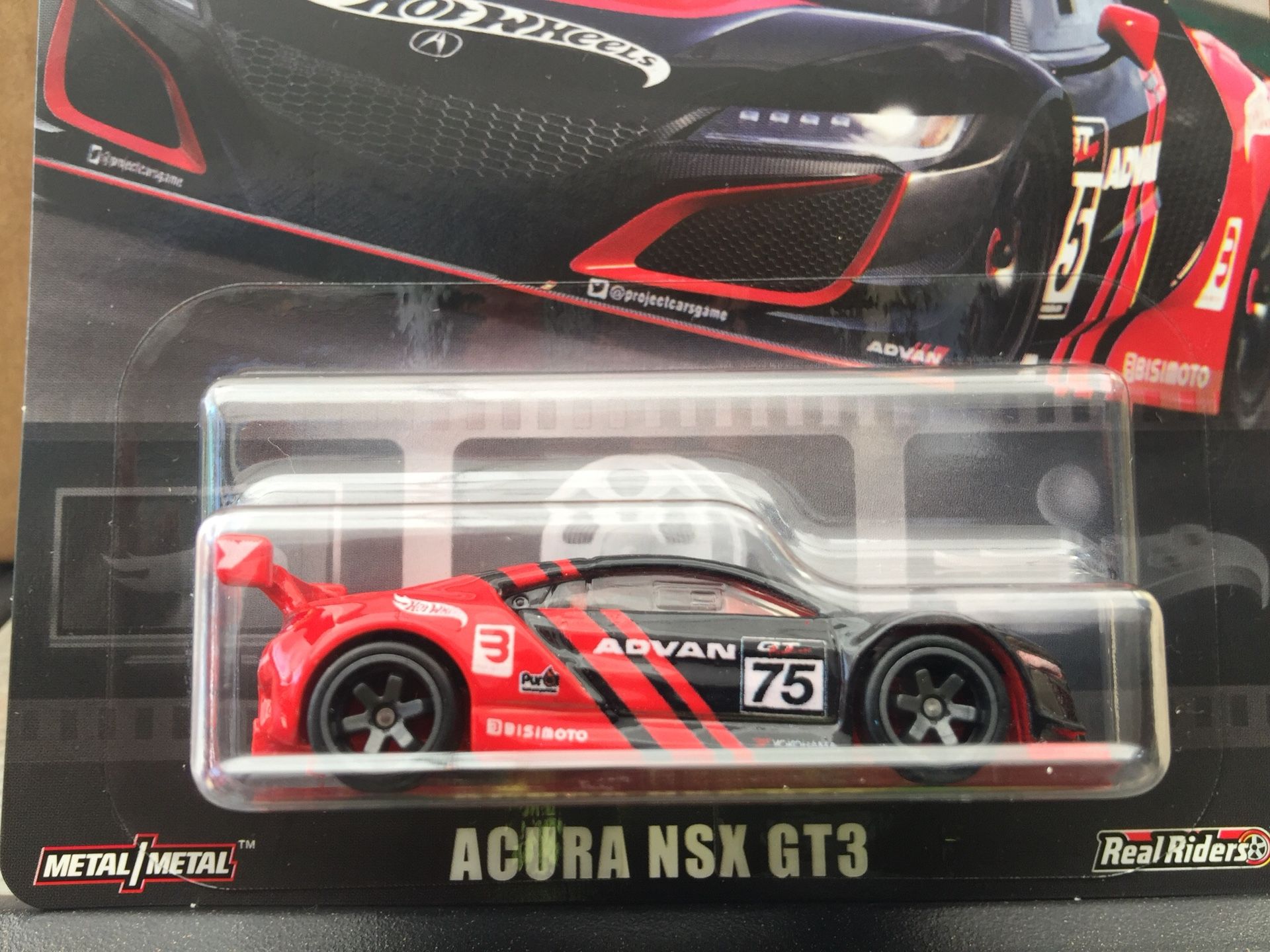 Hot Wheels/ Project 2 Cars ACURA NSX GT3