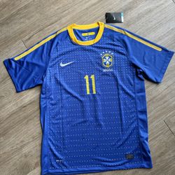 Jersey Brasil Neymar Soccer Camiseta Fútbol Playera Size L Football 
