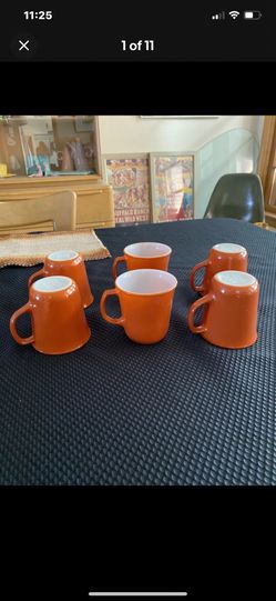 Pyrex Vintage D Mug Handles 6 Total Nos