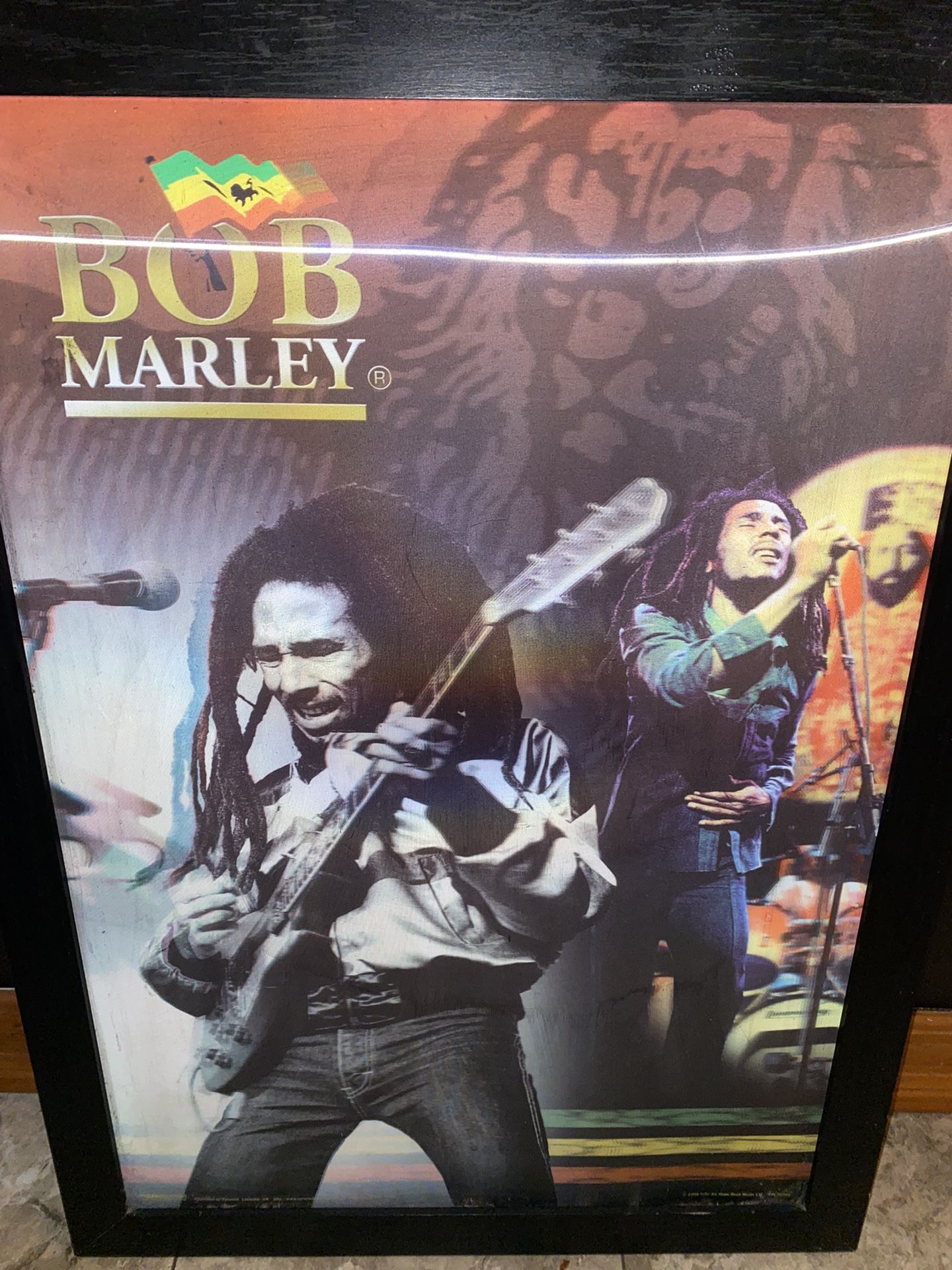 Bob Marley 3D Holographic With Frame