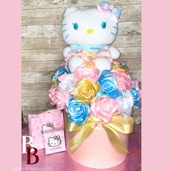 Hello Kitty Bouquet Silk Roses