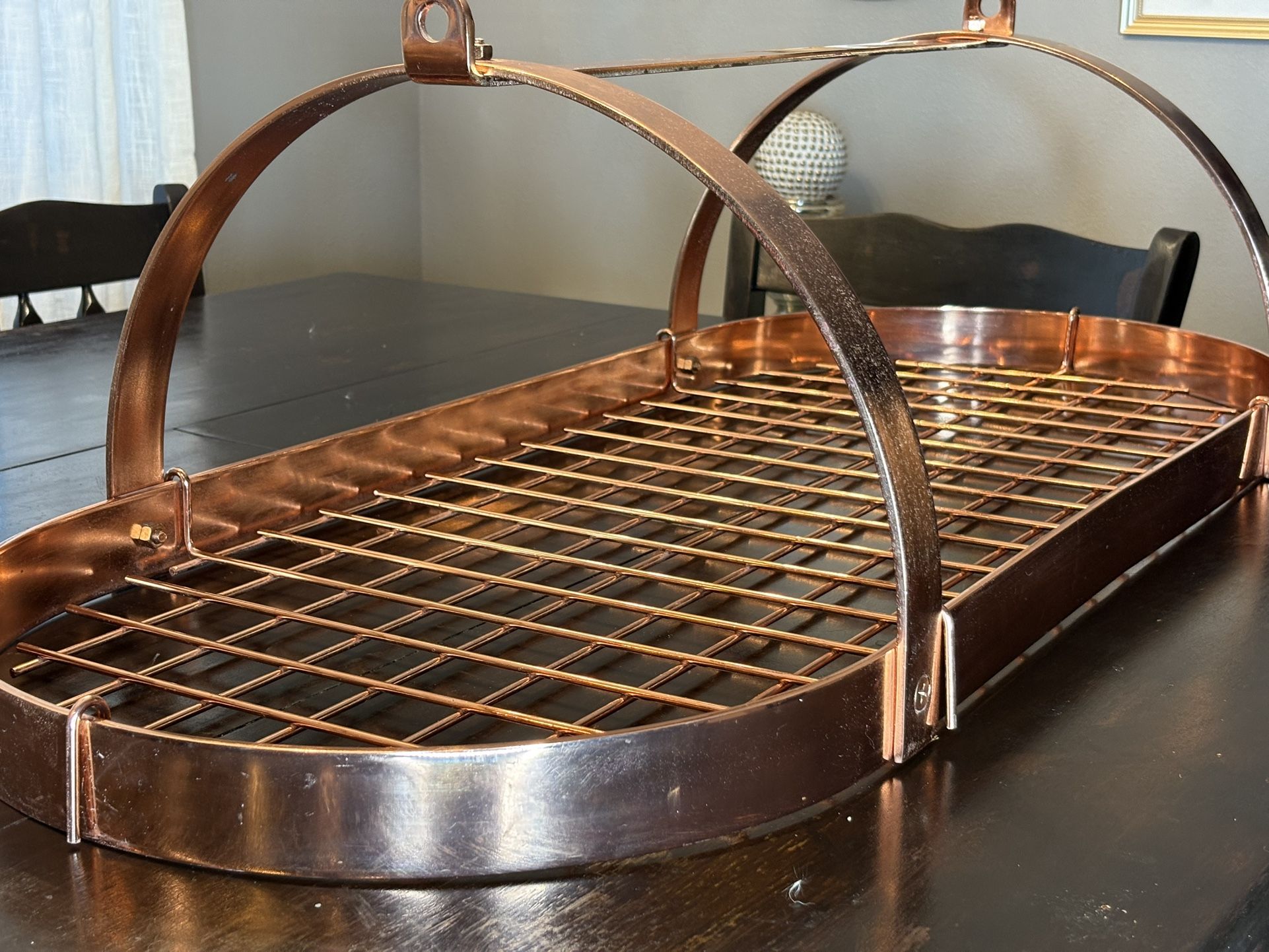 Copper Pot Rack