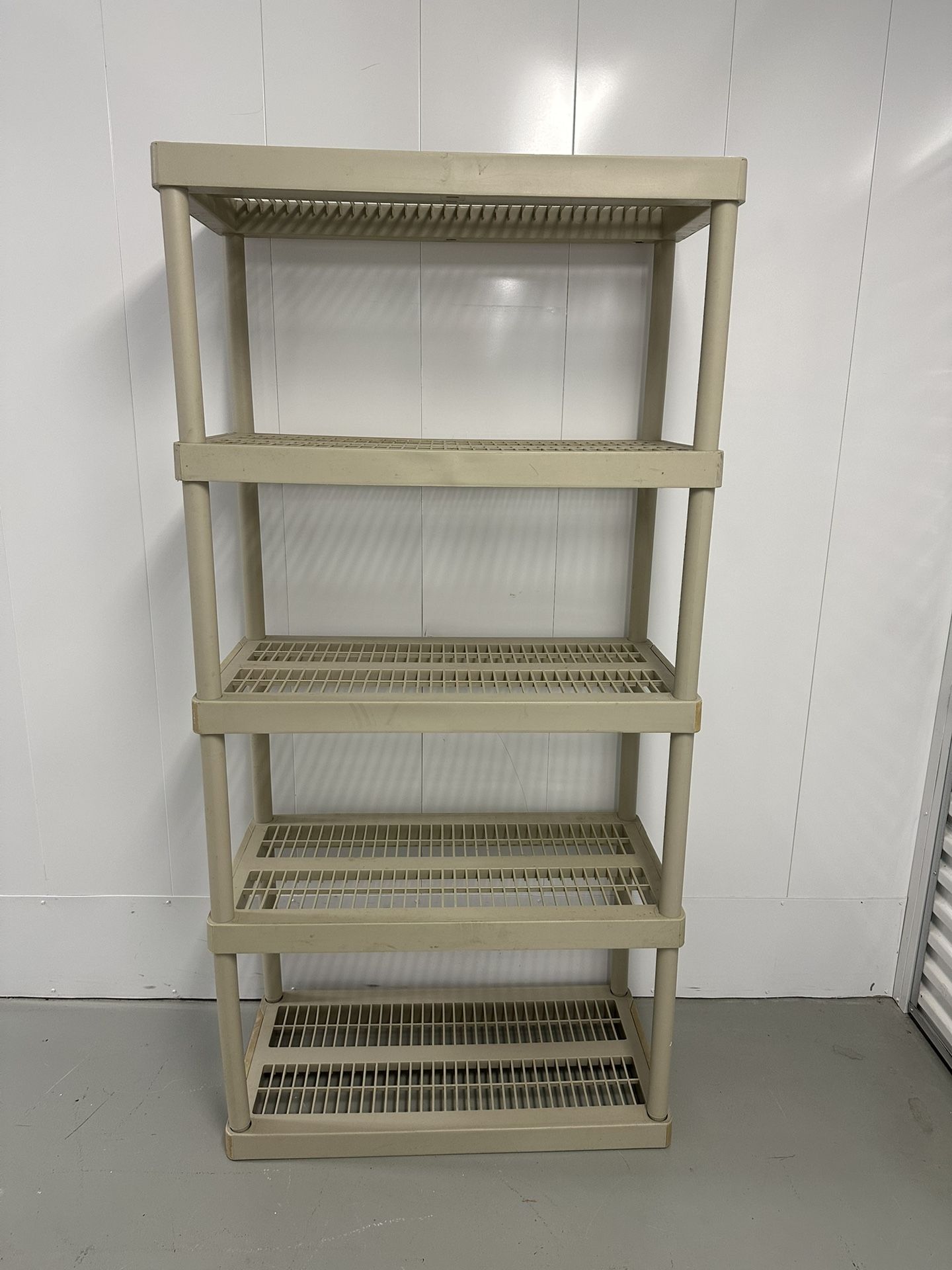 Keter Plastic Shelving Unit w/ 5 Shelves