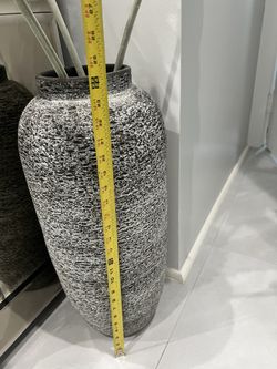 Crate & Barrel Heavy 24 Inch Vase. Just One. Pick Up In Jupiter.