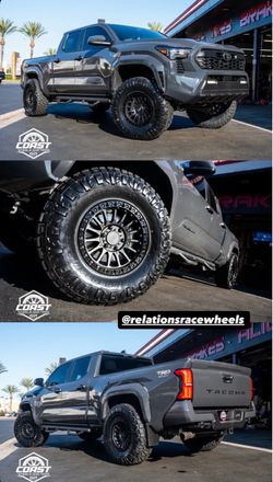 17” 6 Lug RRW Wheels in Matte Black w 35/12.50R17 Nitto Ridge Grapplers !!