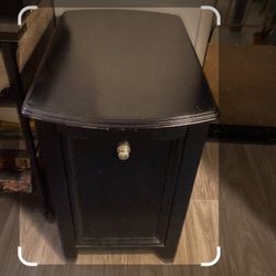 Chair Side End Table 25”H  16”W  36”L