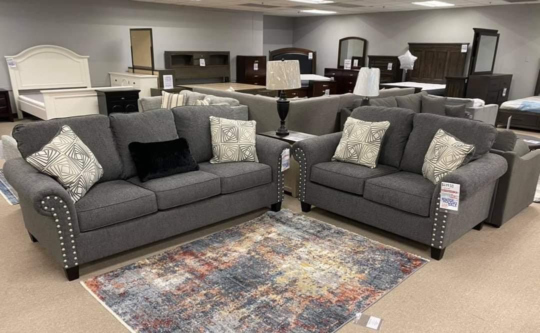 Gray Sofa And Loveseat