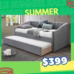 Brand New In Box Day Bed W/ Slats + Trundle   And 2 Mattresses. Pick Up  In Long Beach Or We Can Deliver For A Fee