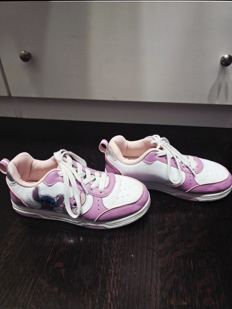 Pink STITCH and ANGEL Sneakers
