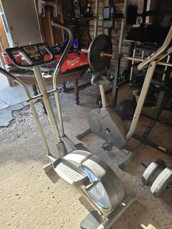 Two Bikes One Is Liptical The Other Is Just Kicicle