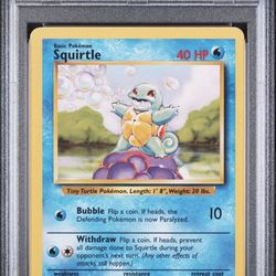 Squirtle base set psa 5