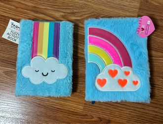 Fuzzy activity book and furry journal set