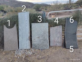 Granite pieces {assorted sizes and patterns). Make an offer