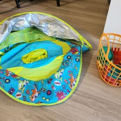Baby Boat/float With Canopy And Sand Toys
