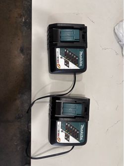 2 makita LXT chargers