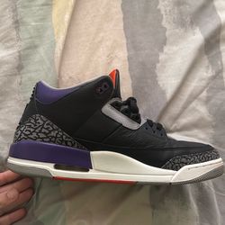 Men’s size 11 Jordan 3 court purple used