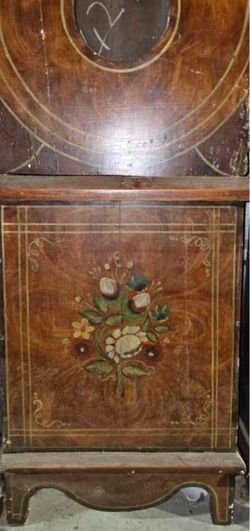 Antique French Comtoise Longcase Clock Cabinet – c. 1870s Morbier