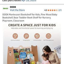 Kids Bear Bookshelf